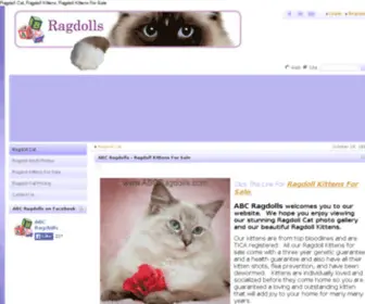 ABCRagdolls.com(ABC Ragdolls ABC Ragdolls) Screenshot