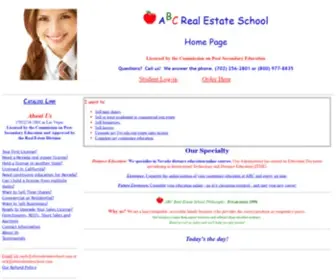 ABCRealestateschools.com(ABC Real Estate School) Screenshot