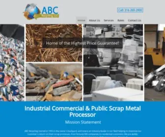 ABCRecyclingllc.com(Industrial Scrap Metal Processor) Screenshot