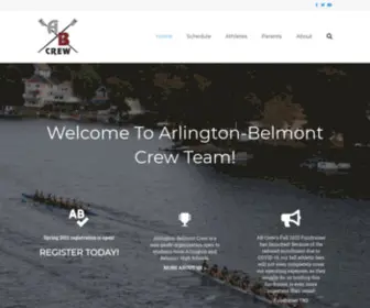ABCRewteam.org(Arlington-Belmont Crew Club) Screenshot