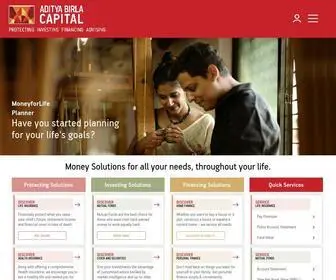 ABCSCSTG.com(Aditya Birla Capital) Screenshot