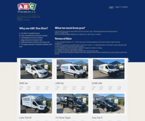 ABCSelfdrive.com(Van hire Company in Coventry) Screenshot