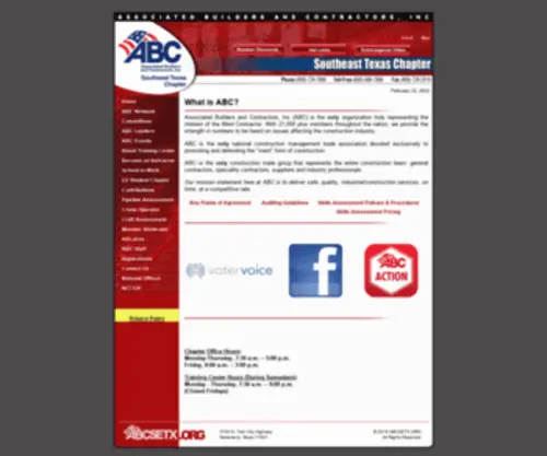 ABCSetx.org(Southeast Texas Chapter) Screenshot