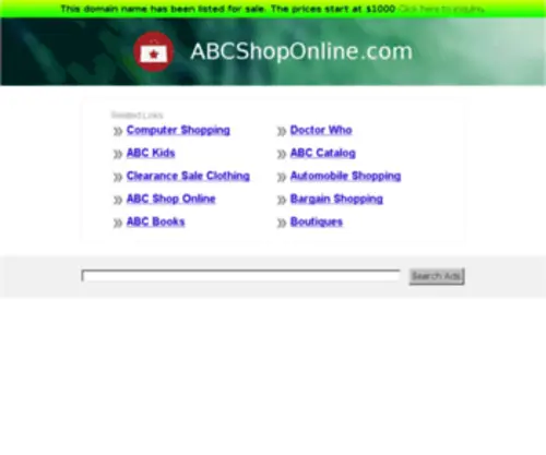 ABCShoponline.com(ABCShoponline) Screenshot