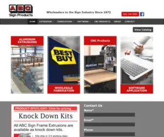 ABCSignproducts.com(ABC Sign Products) Screenshot