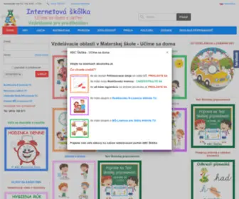 ABCSkolka.sk(ABC Internetová škôlka) Screenshot