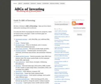 ABCSofinvesting.net(Learn the basics of investing with 2 short posts per week) Screenshot