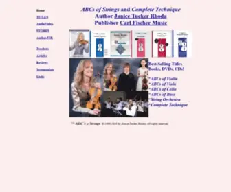 ABCSofstrings.com(ABCs of Strings & Complete Technique 2018 by Janice Tucker Rhoda) Screenshot