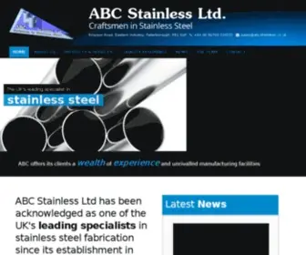 ABCStainless.co.uk(ABC Stainless Ltd) Screenshot