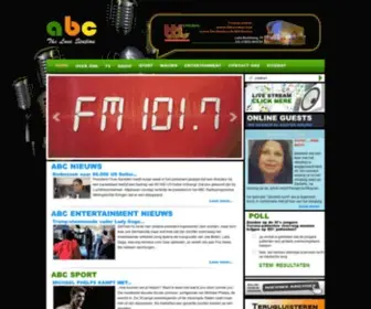 ABCSuriname.com(Ampie's Broadcasting Corporation) Screenshot