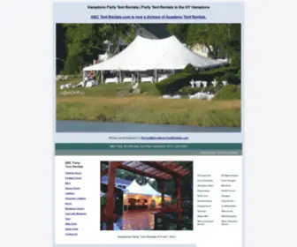 ABCTentrentals.com(Hamptons Party Tent Rentals) Screenshot