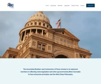 ABCTexas.org(Associated Builders & Contractors of Texas) Screenshot