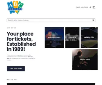 ABCTicket.com(Eagles tickets) Screenshot