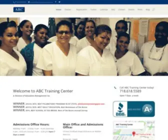 ABCTrainingcenter.net(Medical and Career Training in New York City) Screenshot