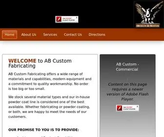 ABCUstomfabricating.com(AB Custom Fabricating) Screenshot