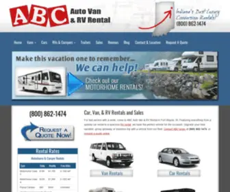 ABCVanrental.com(ABC Auto Van & RV Rental) Screenshot