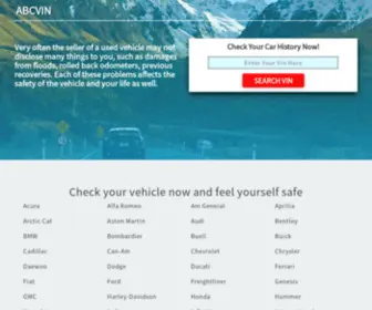 ABCVin.com(Check car&#039;s history by VIN code) Screenshot
