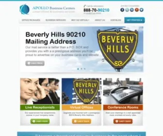 ABCVirtualoffices.com(Beverly Hills Virtual Office and Conference Room Rental) Screenshot