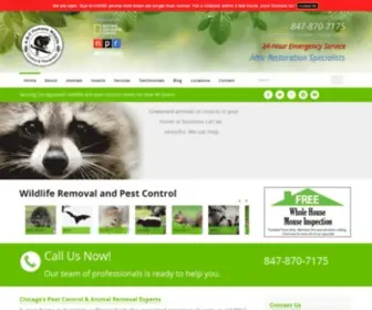 ABCWildlife.com(ABC Humane Wildlife Control & Prevention I Chicago) Screenshot