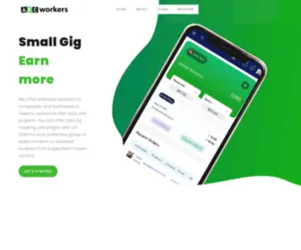 ABCWorkers.com(Small Gigs) Screenshot