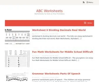 ABCWorksheets.net(ABC Worksheets) Screenshot