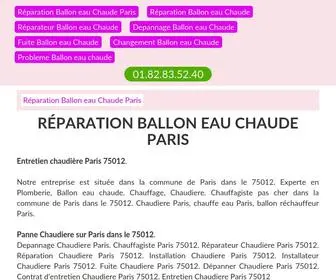 Abdalmalik.fr(Réparation Ballon eau Chaude Paris) Screenshot