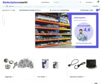Abdeckplanemarkt.de(PVC Plane und Gewebeplane kaufen) Screenshot