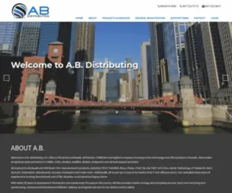 Abdistributing.com(AB Distributing) Screenshot