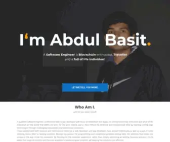 Abdulbasit.info(Abdul Basit) Screenshot