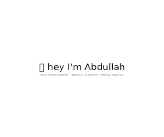 Abdullahcodes.me(Abdullah) Screenshot