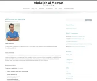 Abdullahmamun.com(Development Blog) Screenshot