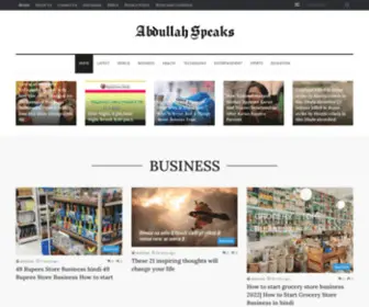 Abdullahspeaks.com(Abdullah Speaks) Screenshot