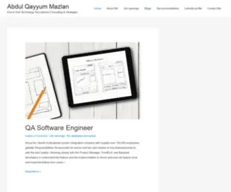 Abdulqm.com(End to End Technology Recruitment Consulting & Strategies) Screenshot