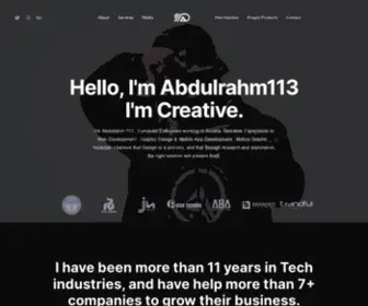 Abdulrahm113.com(Home) Screenshot