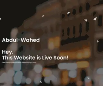 Abdulwahed.com.sa(Abdul-Wahed) Screenshot