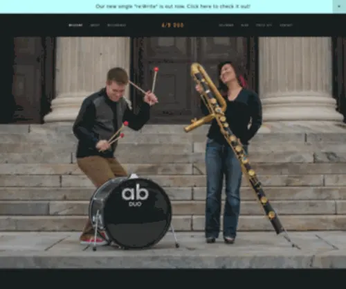 Abduo.net(A/B Duo is an American flute and percussion duo) Screenshot