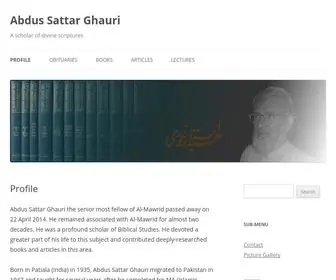 Abdus-Sattar-Ghauri.org(Abdus Sattar Ghauri) Screenshot