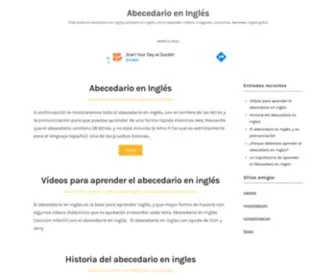 Abecedarioeningles.net(Abecedario en Inglés) Screenshot