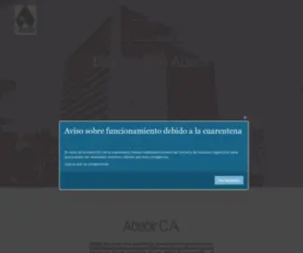 Abecir.com(Avaluos Comercial Industrial y Residenciales) Screenshot