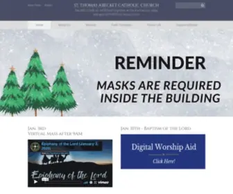 Abecket.org(Thomas a'Becket Catholic Church) Screenshot