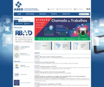 Abed.org.br(A Associação Brasileira de Educação a Distância) Screenshot