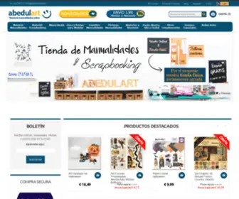 Abedulart.com(Tienda de scrapbooking en Madrid y manualidades online) Screenshot