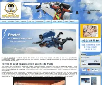 Abeille-Parachutisme.com(Parachutisme, chute libre, saut tandem : Une sensation inégalée) Screenshot