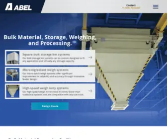 Abel-USA.com(Industry-Leading Bulk Material Handling Equipment Design, Manufacturing & Supply) Screenshot