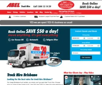 Abel.com.au(Truck Hire Brisbane) Screenshot