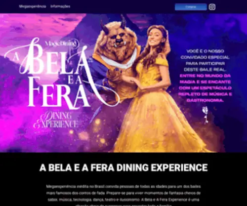 Abelaeaferaexperience.com.br(A BELA E A FERA) Screenshot