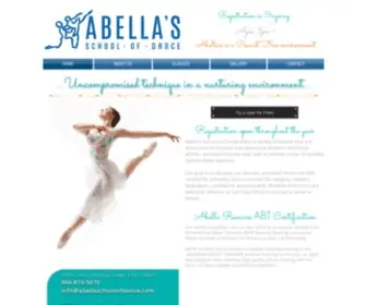 Abellaballet.com(The mission of Abellas School of Dance) Screenshot