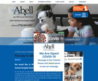 Abellanimalhosp.com(Abell Animal Hospital in Norwood Park Chicago IL) Screenshot