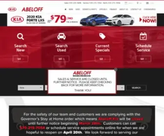 Abeloffkia.com(Abeloff Kia) Screenshot