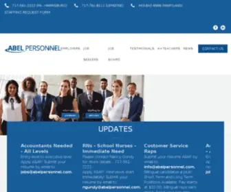 Abelpersonnel.com(Staffing Agency in Harrisburg) Screenshot